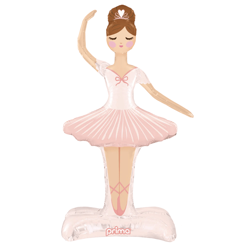 Ballerina Standing Foil Balloon - Light Skin (49 Inch)