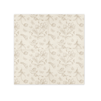 Beige Floral Paper Napkins x 12
