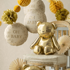 Beige & Gold Oh Baby Foil Balloon
