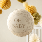 Beige & Gold Oh Baby Foil Balloon