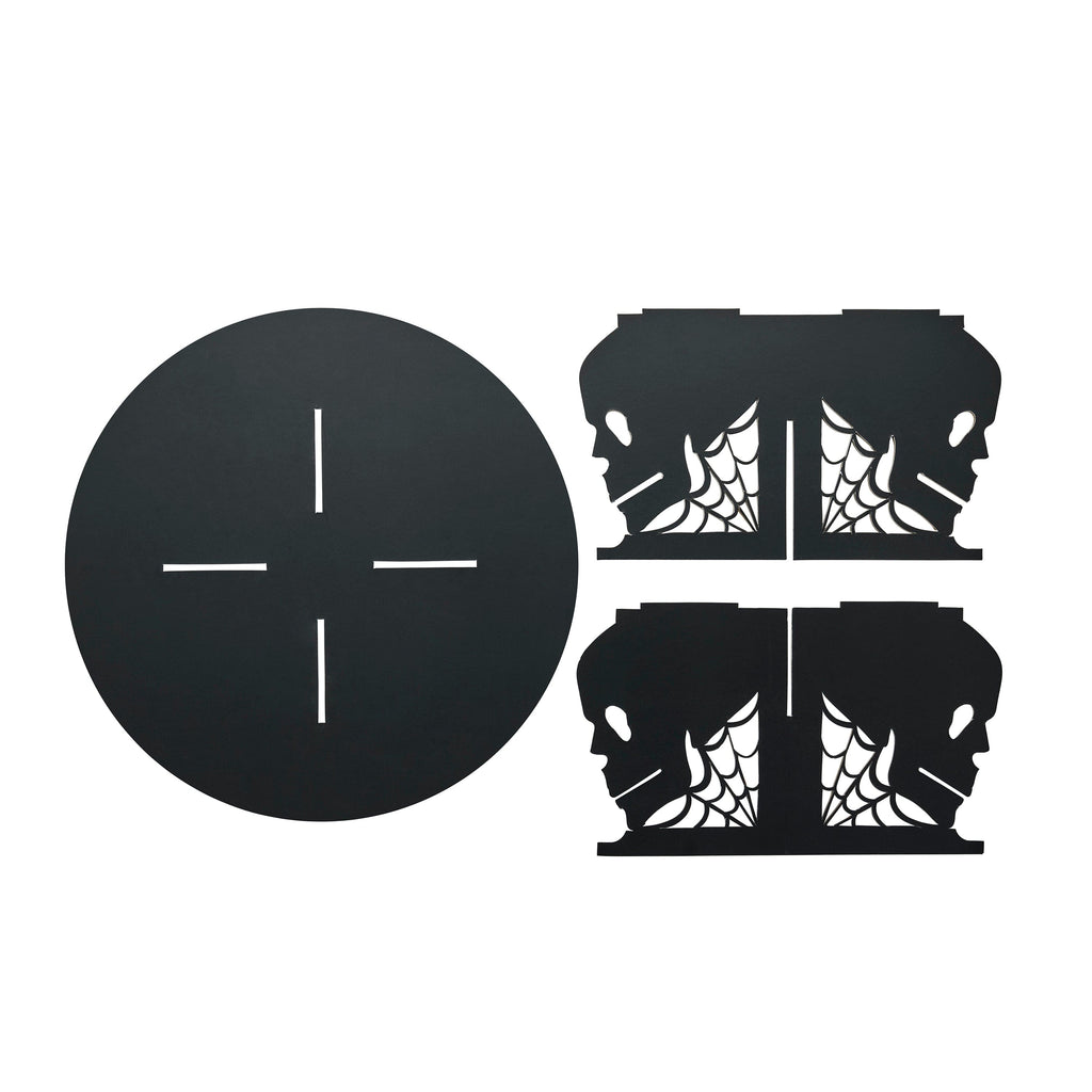 Black Skull Cake Stand