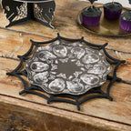 Black Spider Web Felt Placemats x 4