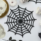 Black Spider Web Felt Placemats x 4