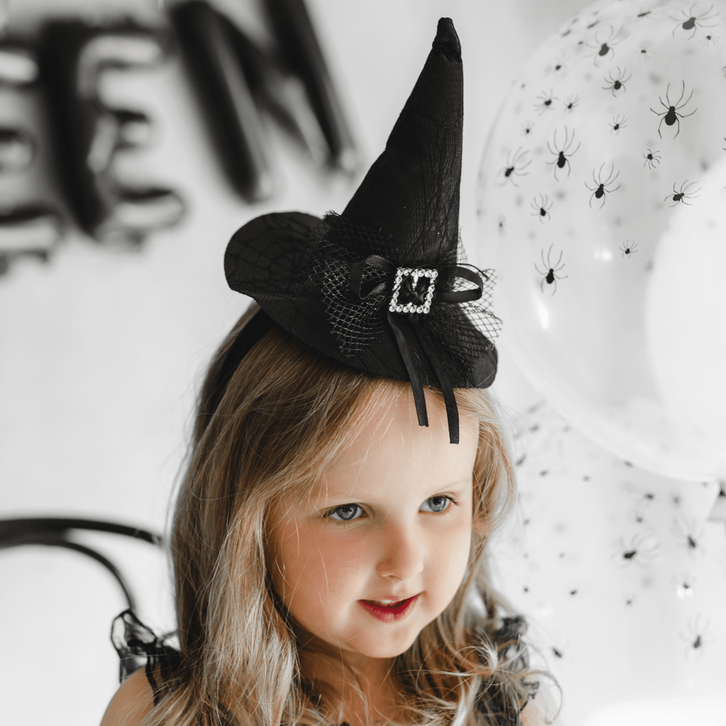Black Witch Hat Headband - Child Size