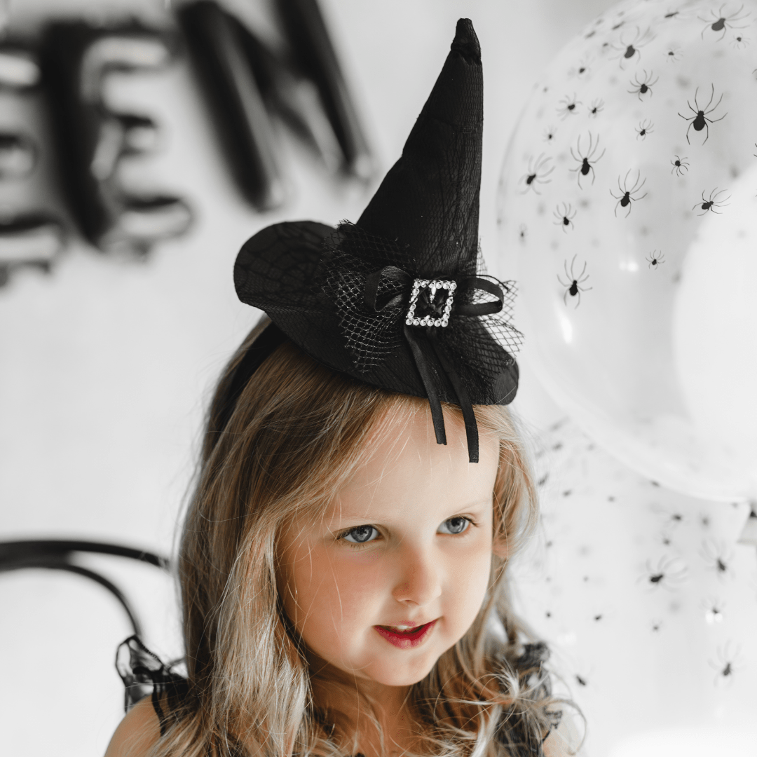 Black Witch Hat Headband - Child Size