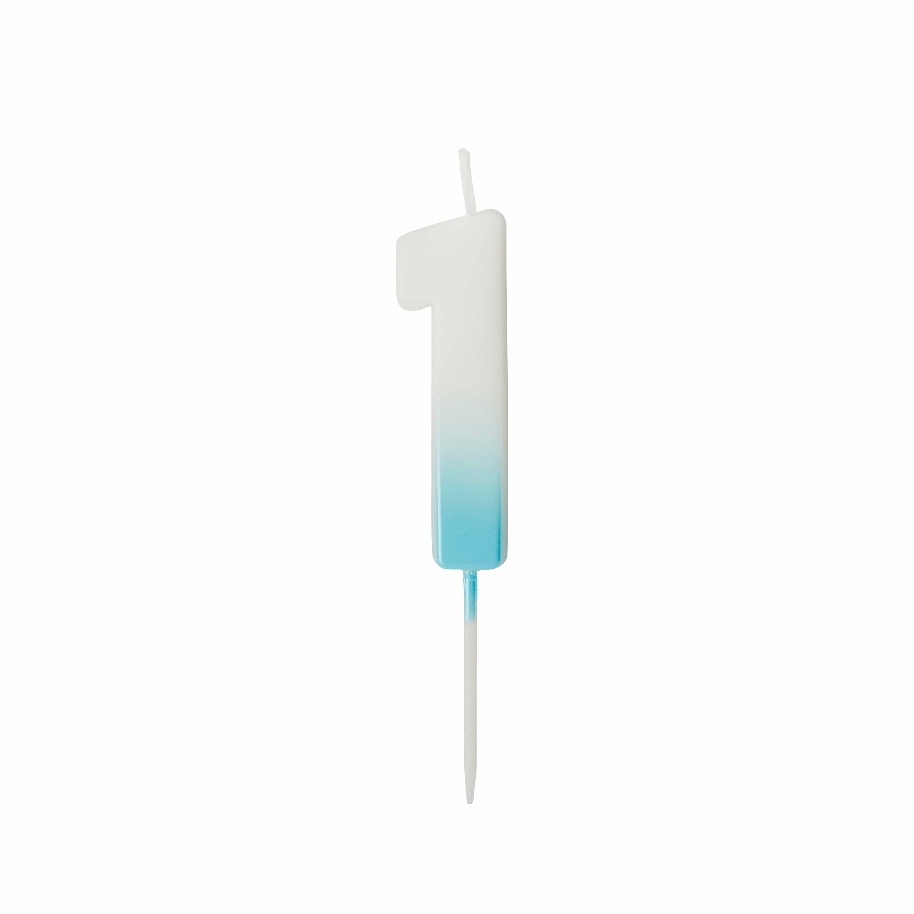 Blue Ombre Number Cake Candles (0-9) - Birthday Cake Candles Birthday Candles Blue Ombre Number Cake Candles (0-9) 1