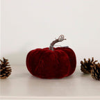 Burgundy Velvet Pumpkin (14cm)