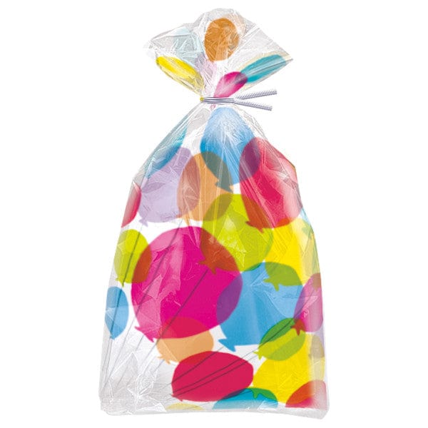 Colourful Balloons Cello Party Bags - Pack of 20