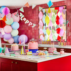 Colourful Crepe Streamer Set - Set of 8