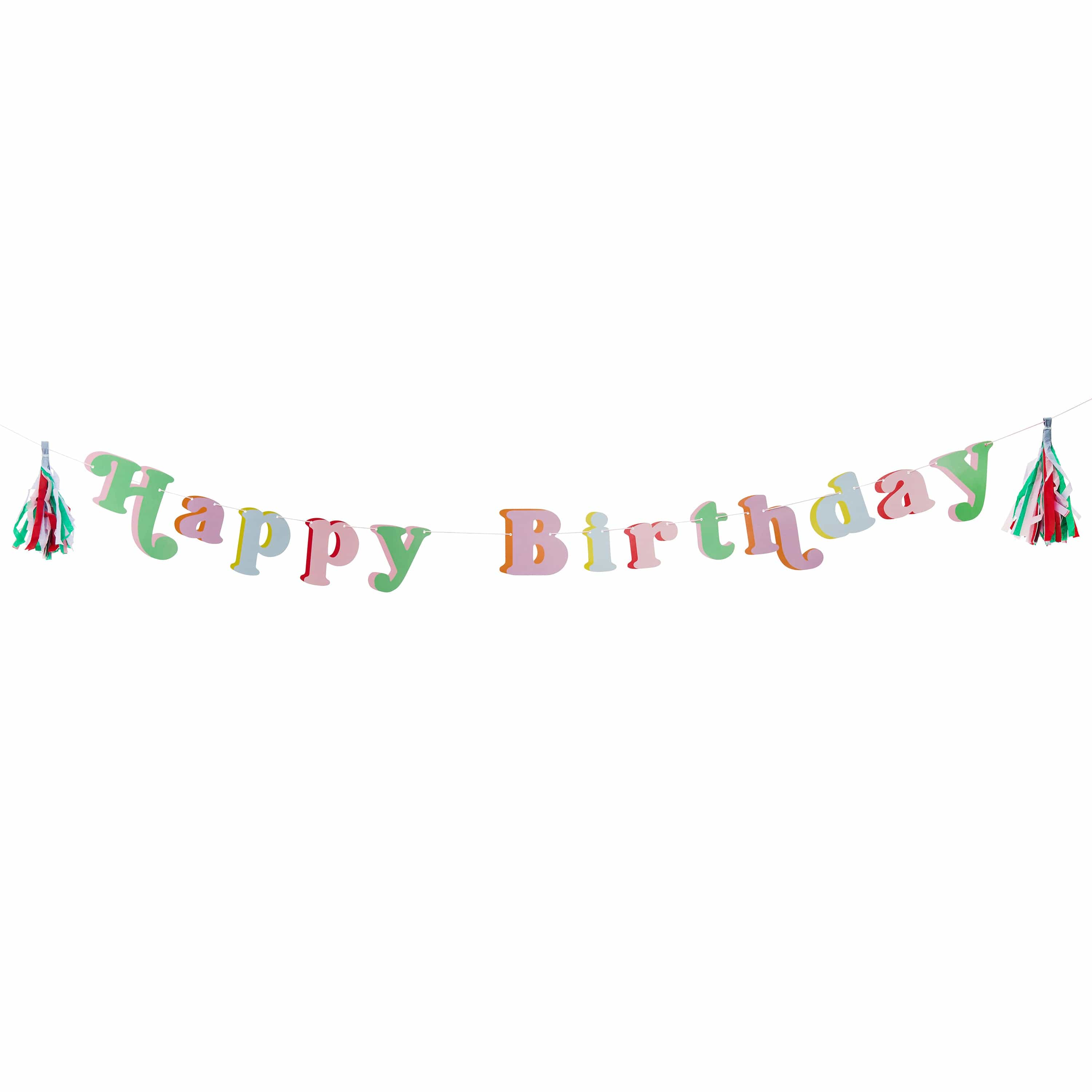 Colourful Happy Birthday Banner - 2m
