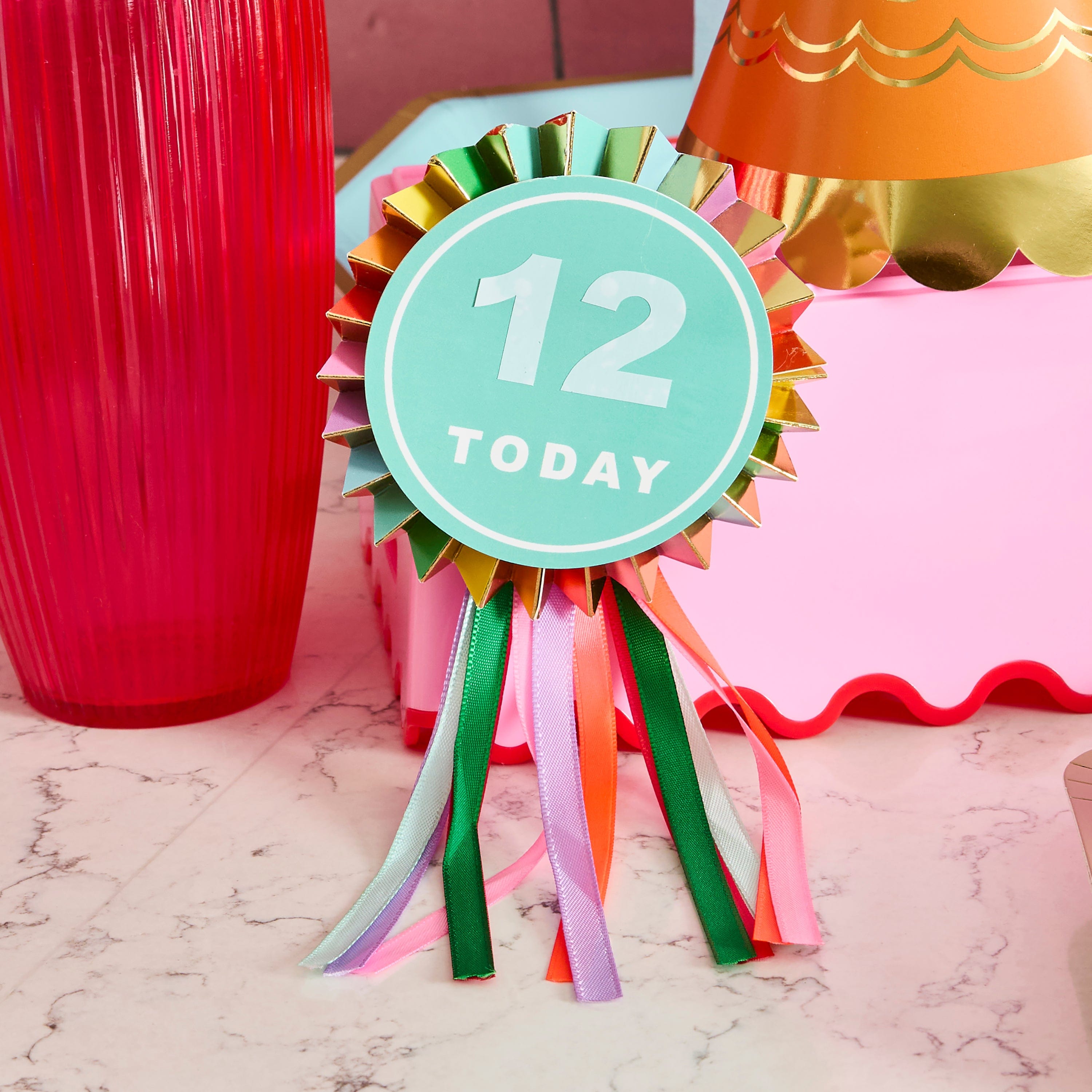 Colourful Personalise Your Own Birthday Badge
