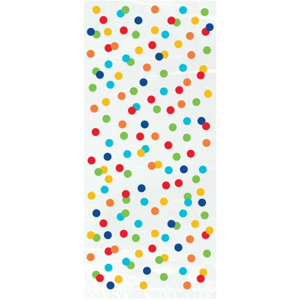 Colourful Polka Dot Cello Party Bags - Pack of 20