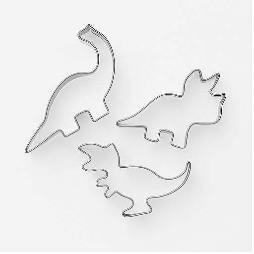 Dinosaur Cookie Cutters - Pack of 3