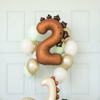 Dinosaur Number 2 Foil Balloon (36 inch)