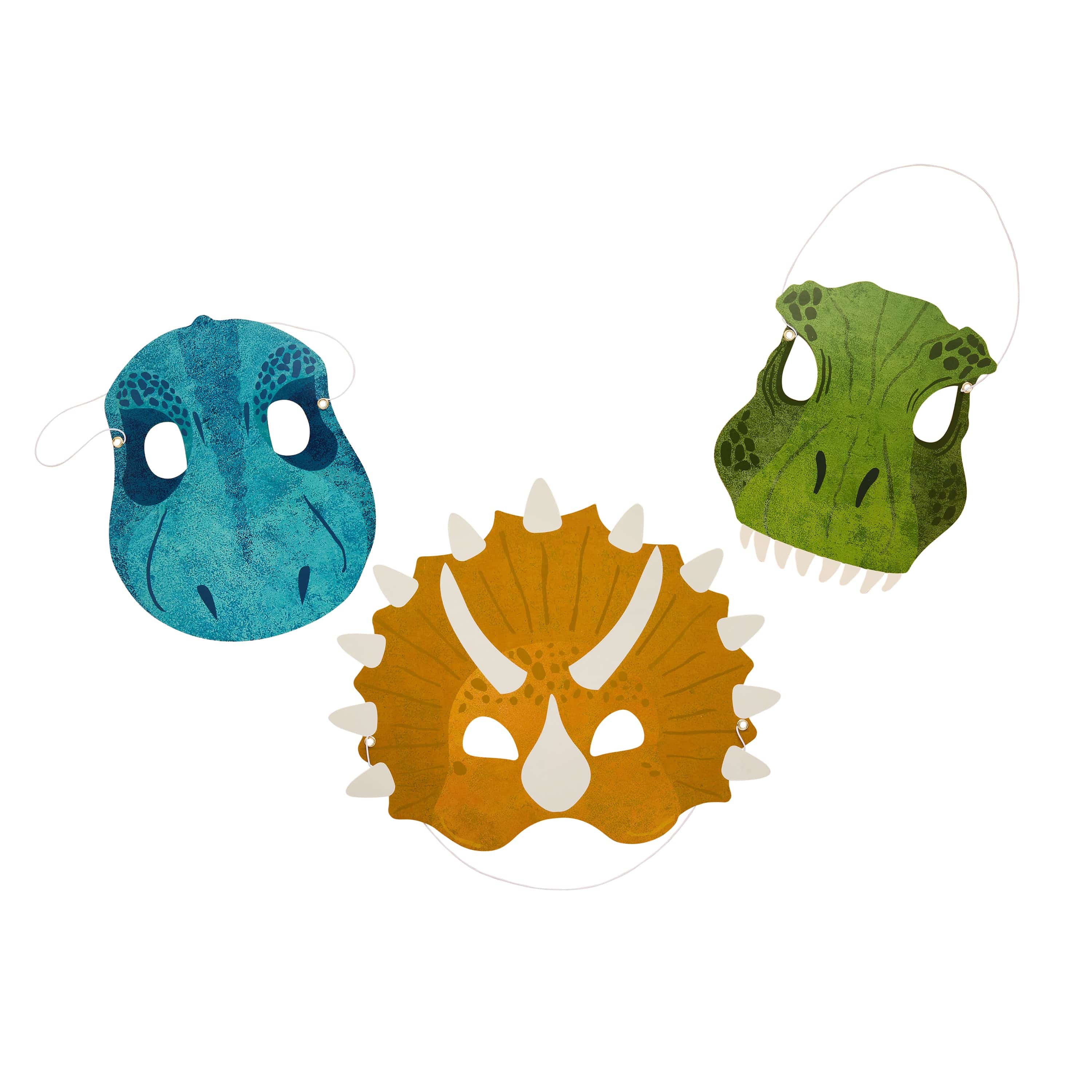 Dinosaur Party Masks - Pack of 6