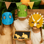 Dinosaur Party Masks - Pack of 6