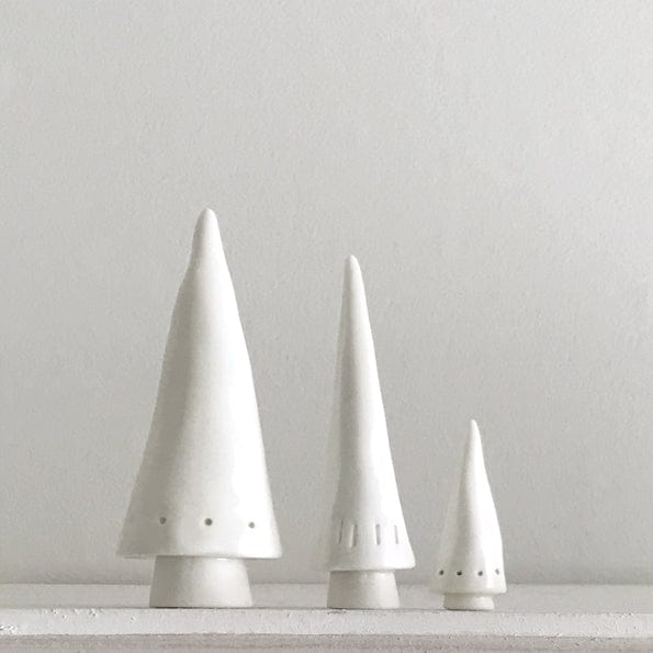 East of India Conical Christmas Trees - Set of 3