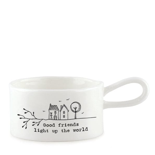 East of India Handled Candle Holder - Good Friends