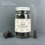 East of India Jar of Incense Cones - Black Pomegranate