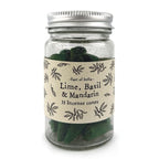 East of India Jar of Incense Cones - Lime, Basil & Mandarin