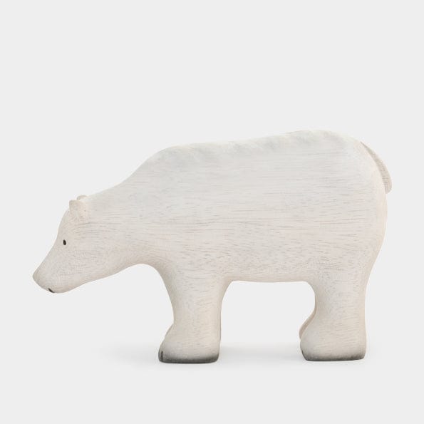 East of India - Large White Wooden Polar Bear