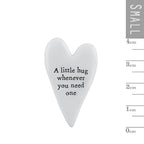 East of India Tiny Heart Token - A Little Hug