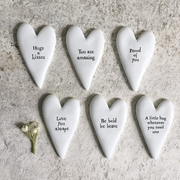 East of India Tiny Heart Token - A Little Hug