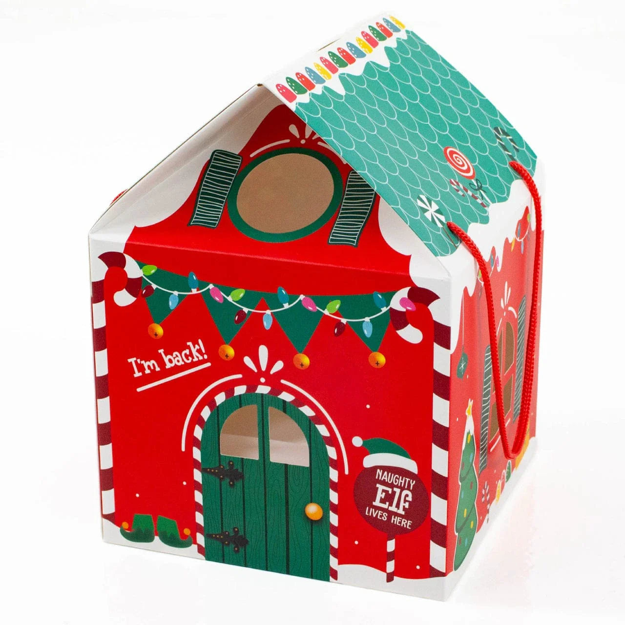 Elf Arrival House Box with Handles x 1