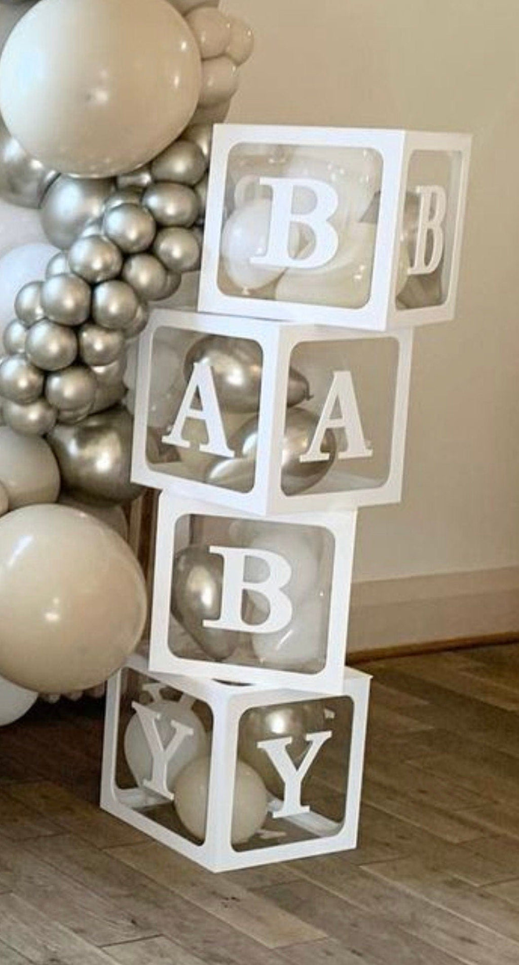 Eucalyptus Sage Green Baby Shower Blocks