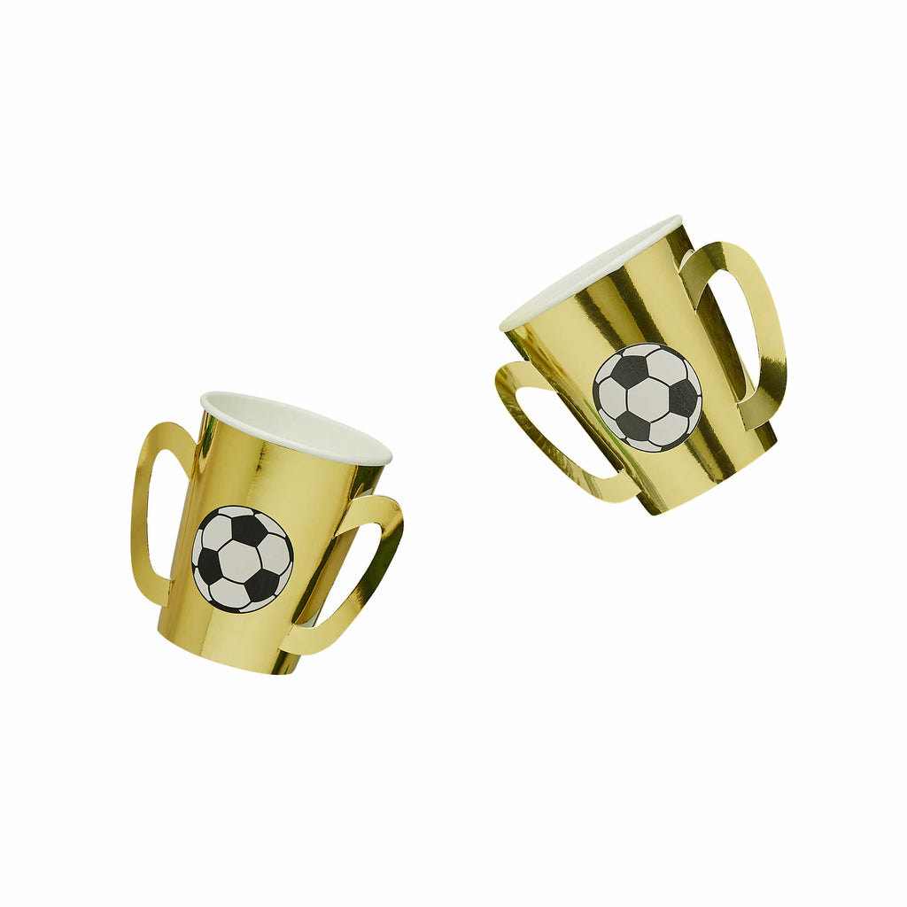 Football Trophy Party Cups x 8