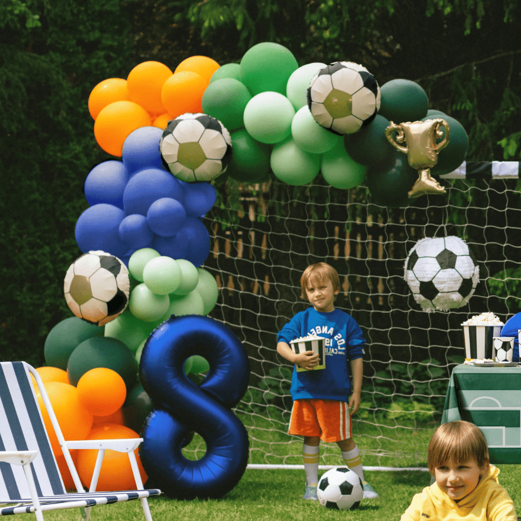 Football & Trophy Garland Foil Balloons - Pack of 4