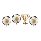 Football & Trophy Garland Foil Balloons - Pack of 4