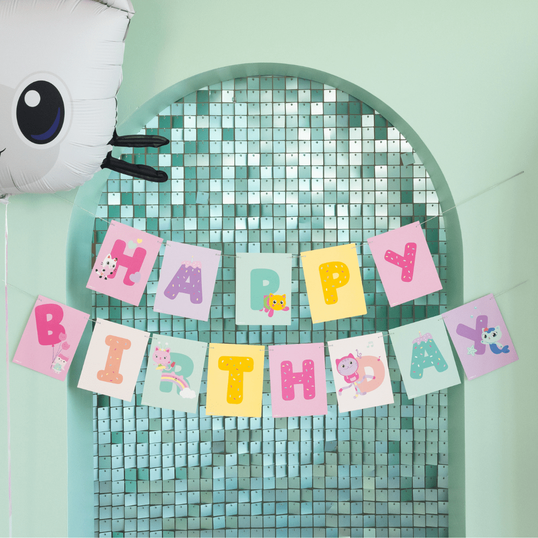 Gabby's Dollhouse Happy Birthday Banner - 3m