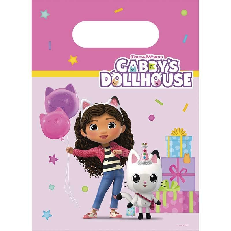Gabby's Dollhouse Paper Party Bags x 4