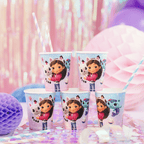 Gabby's Dollhouse Pastel Paper Cups x 6