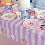 Gabby's Dollhouse Purple Paper Tablecover