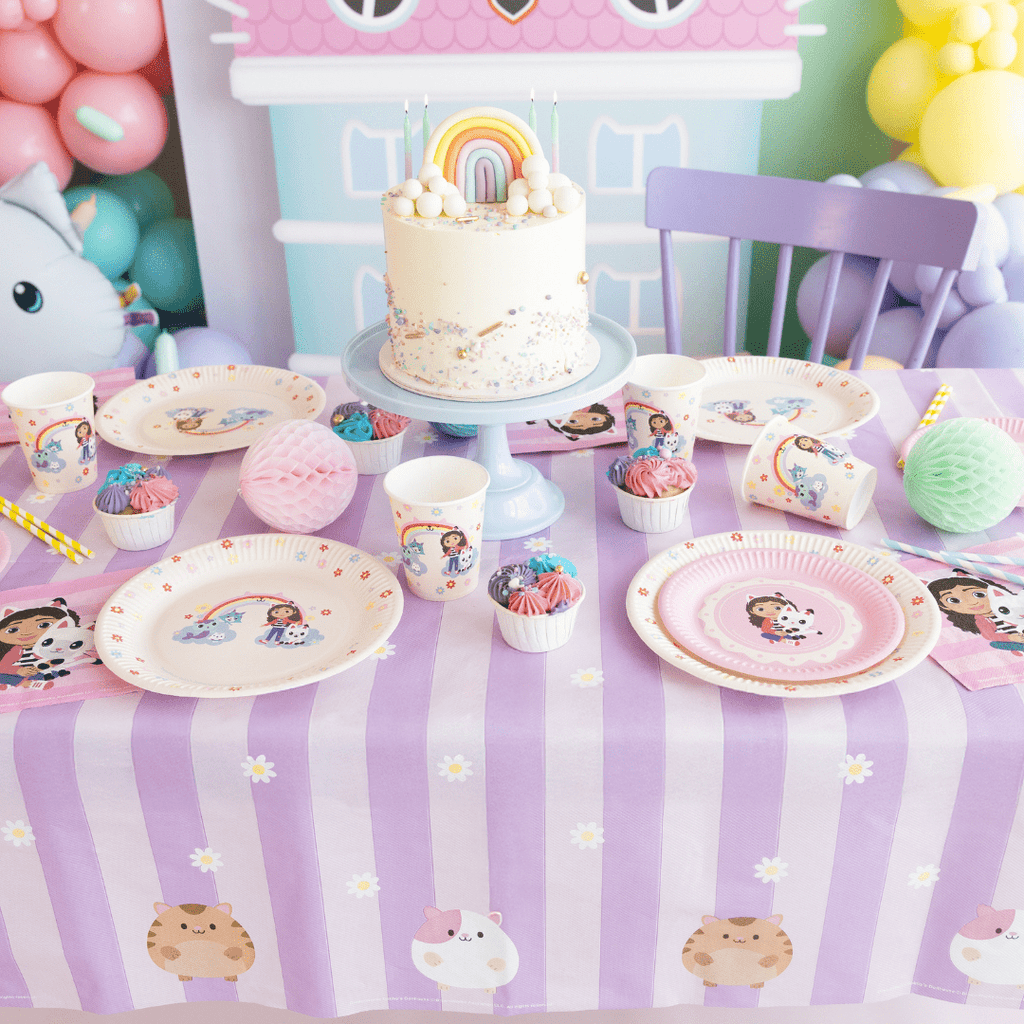 Gabby's Dollhouse Purple Paper Tablecover