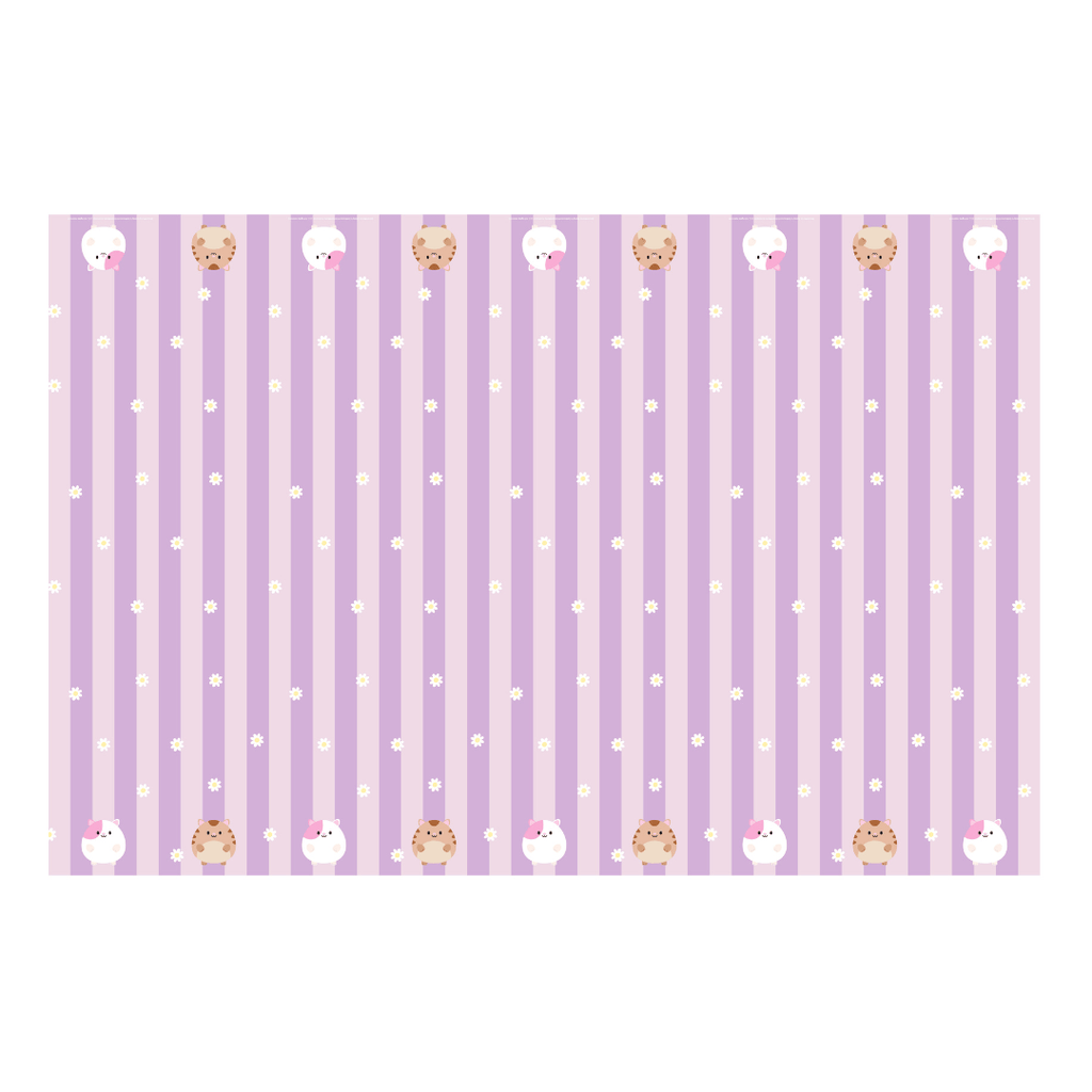Gabby's Dollhouse Purple Paper Tablecover