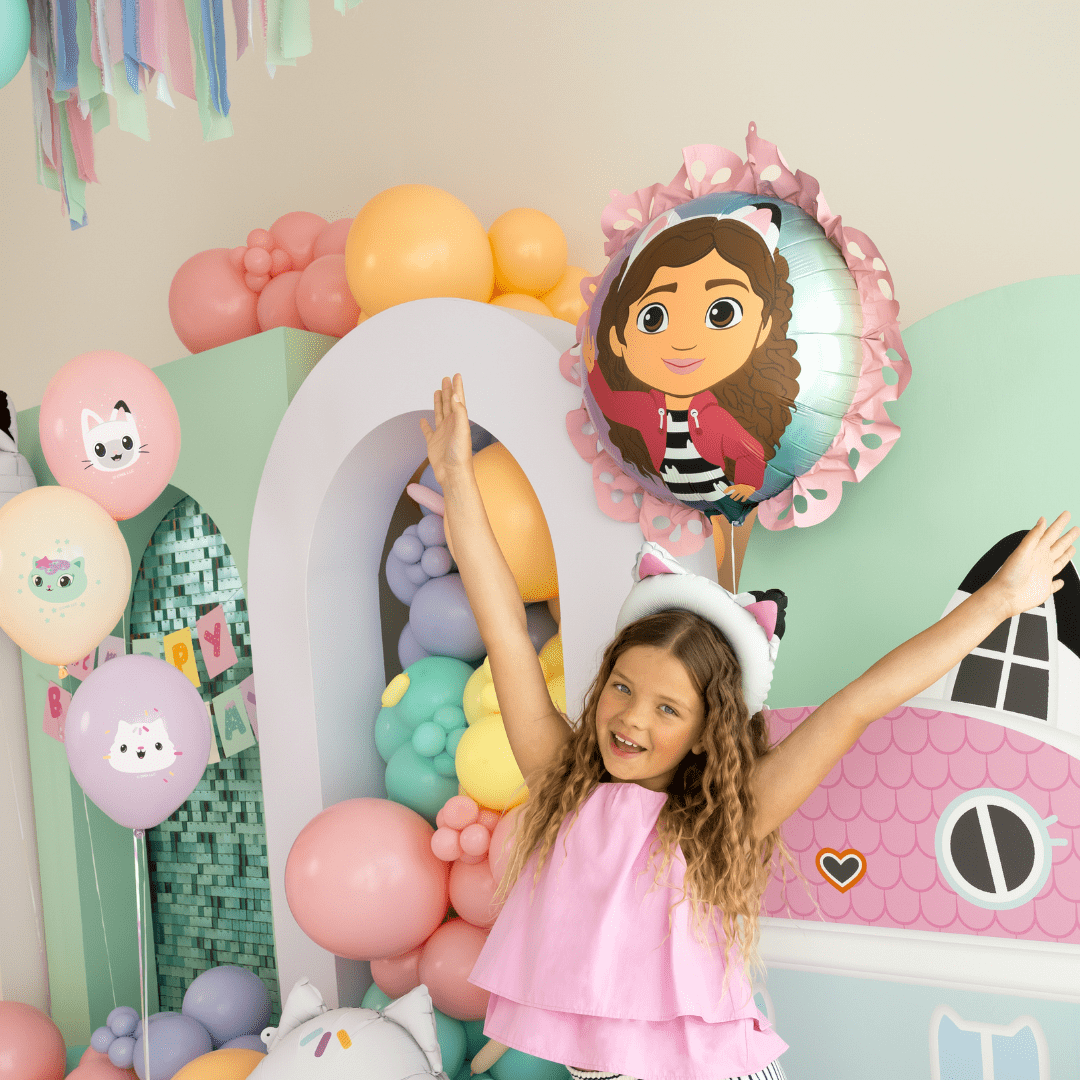 Gabby's Dollhouse Ruffle Foil Balloon (31 inch)