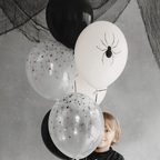 12 inch Spider Latex Balloons x 6