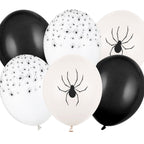 12 inch Spider Latex Balloons x 6