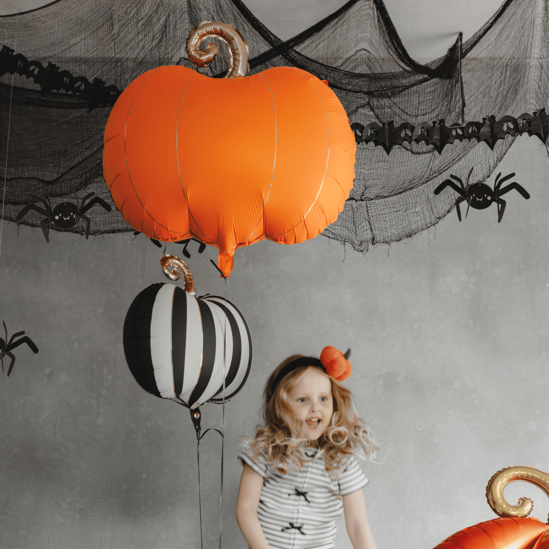 Orange & Gold Pumpkin Foil Balloon (25 inch)