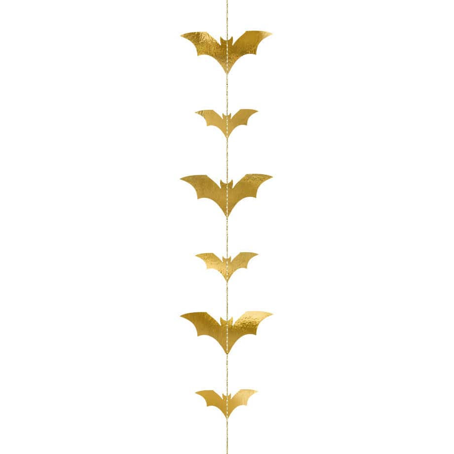 Gold Bat Garland - 1.5m