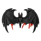 Black & Red Bat Foil Balloon