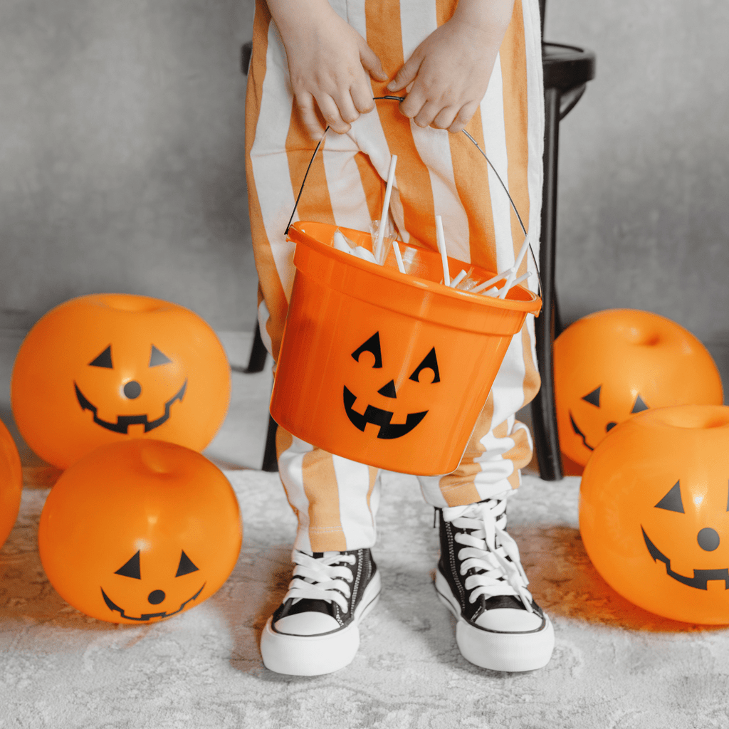 10 inch LED Light Up Pumpkin Latex Balloons x 5