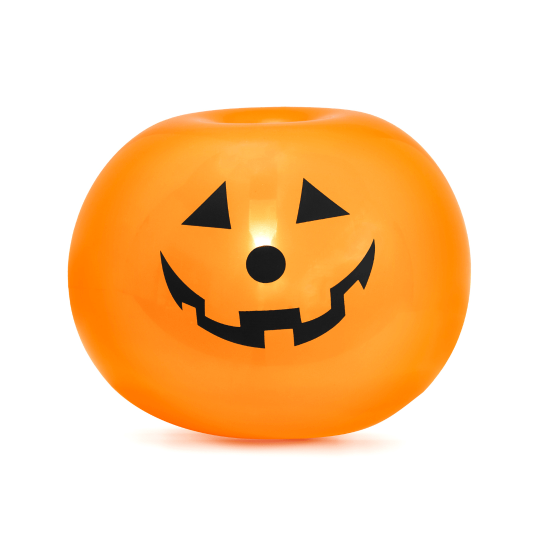 10 inch LED Light Up Pumpkin Latex Balloons x 5