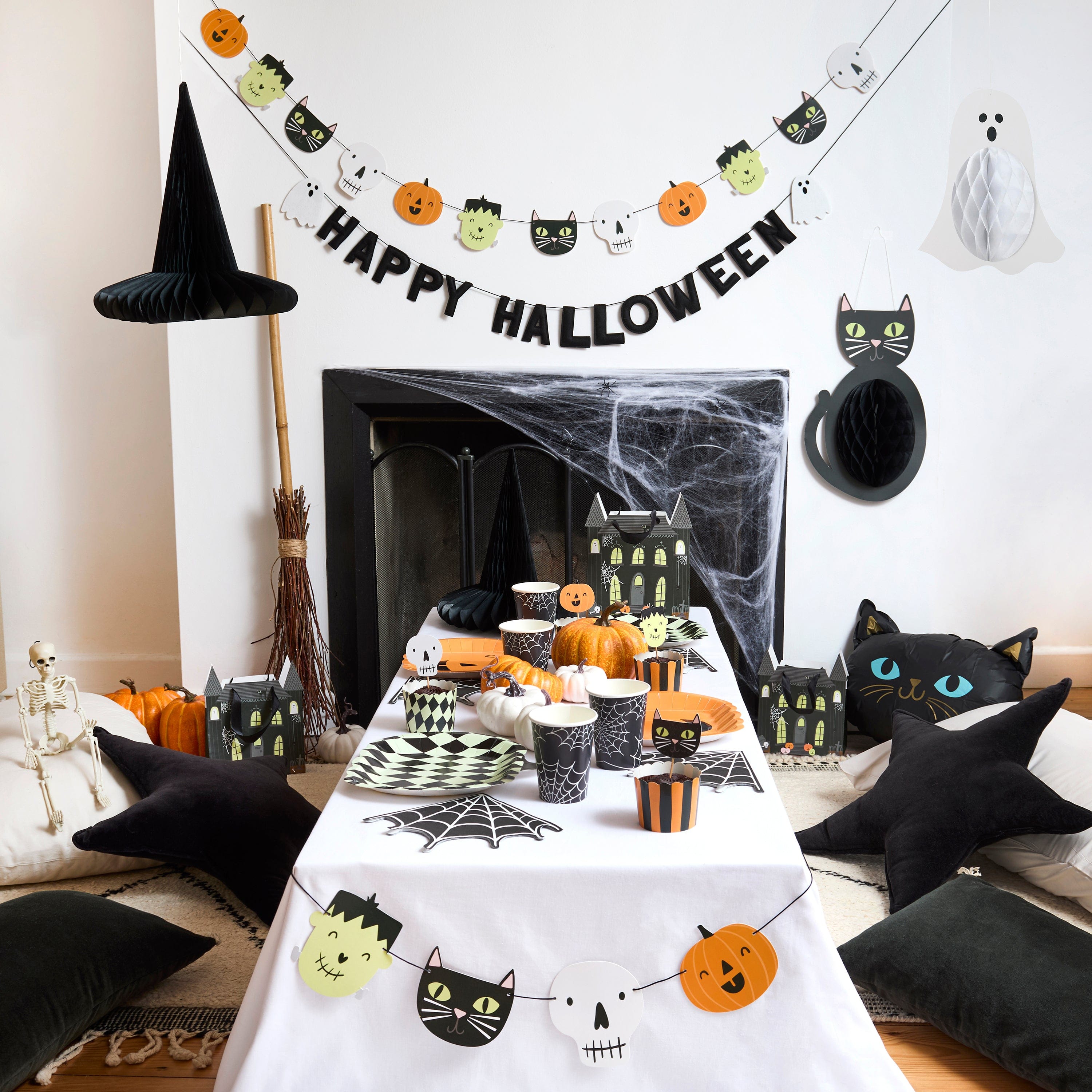 Happy Halloween Glow In the Dark Banner - 2m