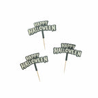Happy Halloween Glow In the Dark Food Picks x 12