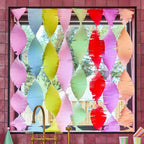 Colourful Crepe Streamer Set - Set of 8