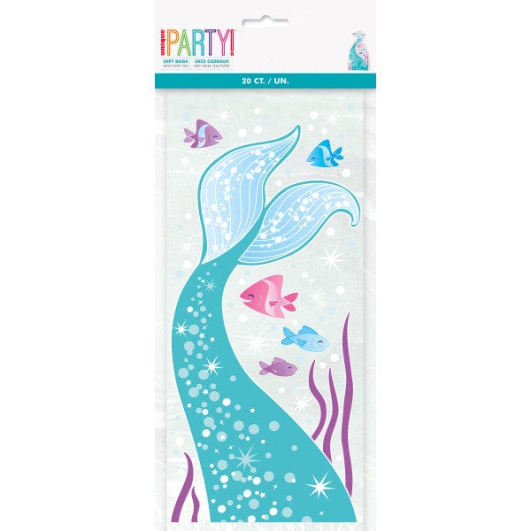 Mermaid Cello Party Bags - Pack of 20